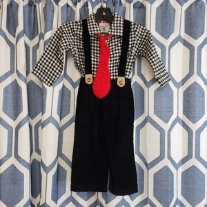 Mud Pie Boys 3 Piece Set Corduroy with Suspenders